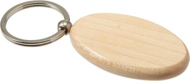 Llavero oval de madera Personalizado 107300