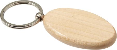 Llavero oval de madera Personalizado 107300