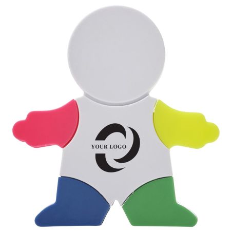 Marcador Fluorescente con Forma de Muñeco Personalizado | Goodie