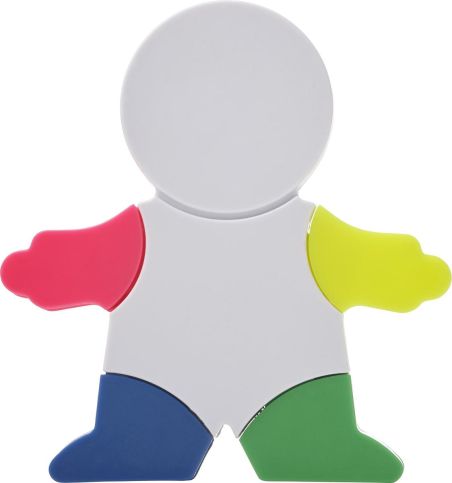 Marcador Fluorescente con Forma de Muñeco Personalizado | Goodie