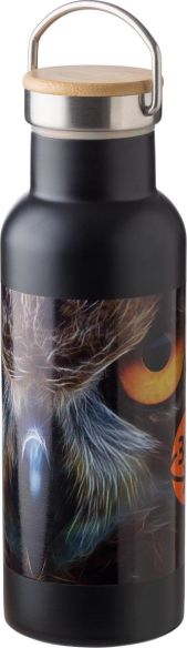 Botella Termo de Acero Inoxidable con Bambú Personalizada | Goodie