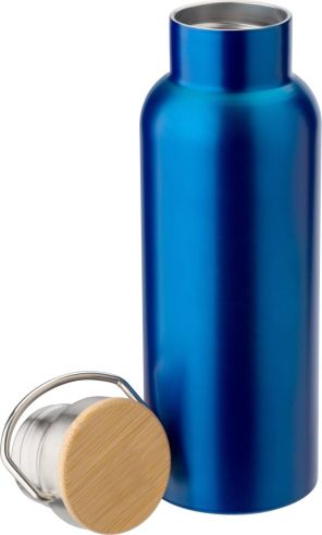 Botella Termo de Acero Inoxidable con Bambú Personalizada | Goodie