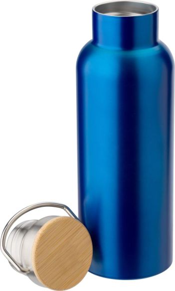 Botella Termo de Acero Inoxidable con Bambú Personalizada | Goodie