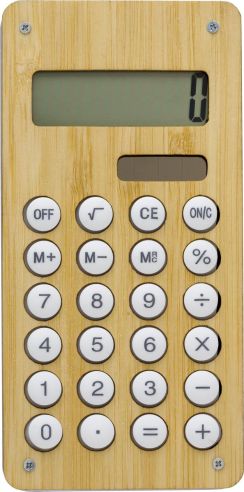 Calculadora de bambú Personalizada 10710931