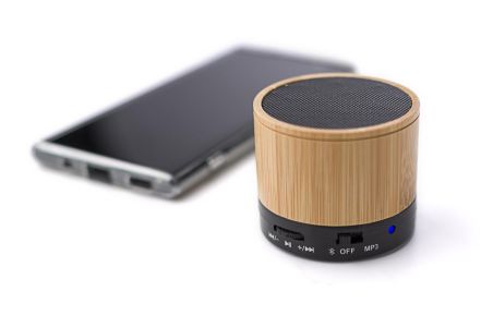 Altavoz Inalámbrico de Bambú con Control Personalizado | Goodie