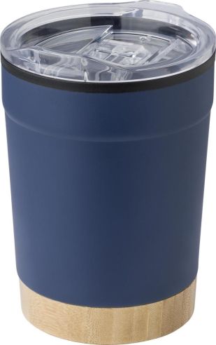 Taza de Acero Inoxidable con Fondo de Bambú Personalizada | Goodie
