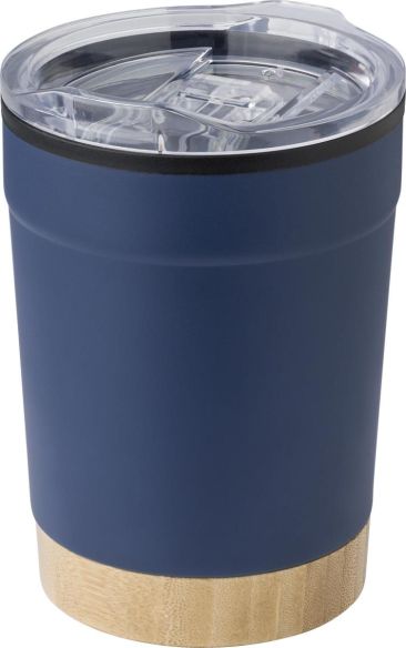 Taza de Acero Inoxidable con Fondo de Bambú Personalizada | Goodie
