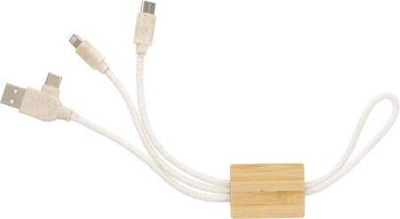 Set de Cables de Bambú Personalizado | Goodie