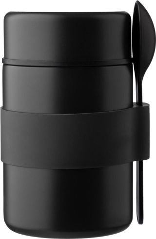 Vaso termo de acero inox. con cuchara...