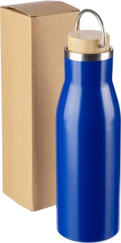 Botella de Acero Inoxidable Reciclado con Bambú Personalizada | Goodie