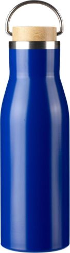 Botella de Acero Inoxidable Reciclado con Bambú Personalizada | Goodie
