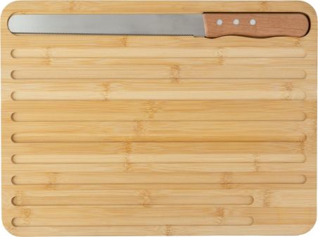 Tabla de Cortar y Cuchillo de Bambú Personalizada | Goodie