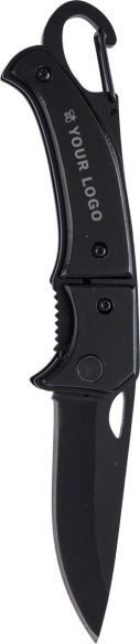 Navaja de Acero Inoxidable con Mosquetón Personalizada | Goodie