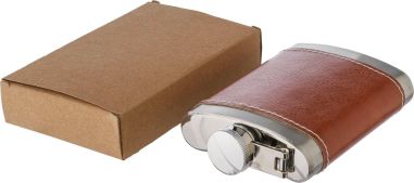 Petaca de Acero Inoxidable con Funda Personalizada | Goodie