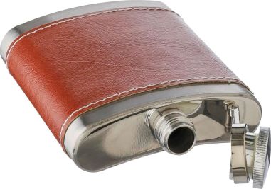 Petaca de Acero Inoxidable con Funda Personalizada | Goodie