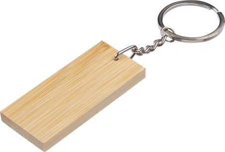Llavero Rectangular de Bambú Personalizado | Goodie
