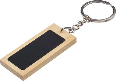 Llavero Rectangular de Bambú Personalizado | Goodie