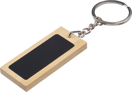 Llavero Rectangular de Bambú Personalizado | Goodie