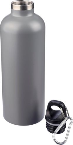 Bidón Termo de Acero Inoxidable Reciclado con Mosquetón Personalizado | Goodie