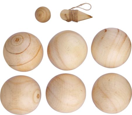 Juego de Petanca con Bolas de Madera Personalizado | Goodie