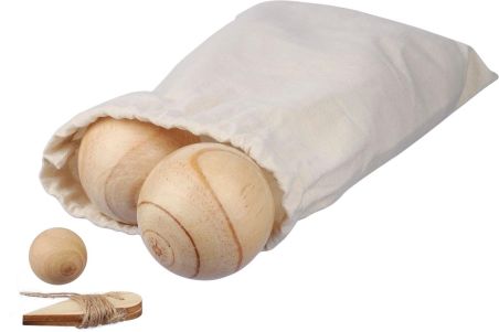 Juego de Petanca con Bolas de Madera Personalizado | Goodie