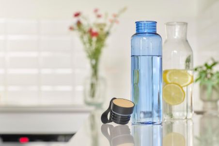 Botella de rPET 750ml con Detalle de Bambú Personalizada | Goodie