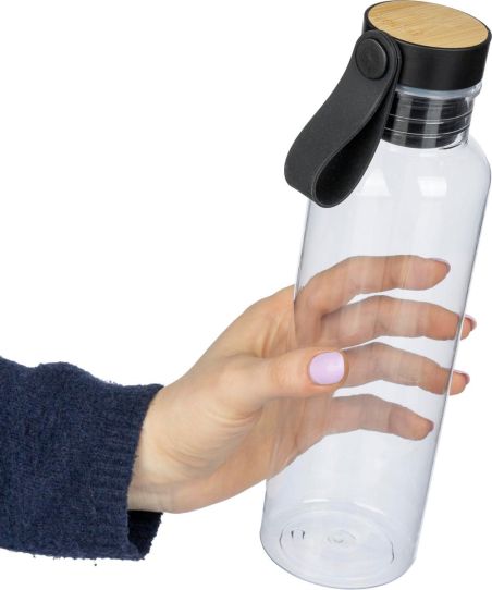 Botella de rPET 750ml con Detalle de Bambú Personalizada | Goodie