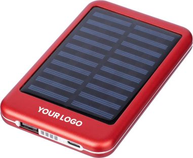 Power Bank Solar de Aluminio Personalizado | Goodie