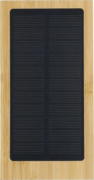 Power Bank solar de bambú Personalizado 101266572