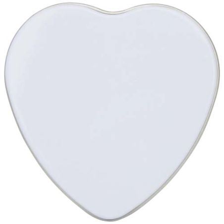 Vela con forma de corazón y aroma de vainilla en caja metálica Personalizada 6126353