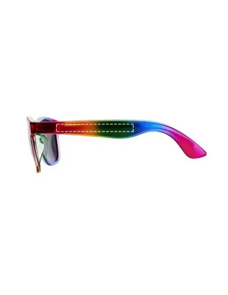 Gafas de sol arcoíris Personalizada 6101004