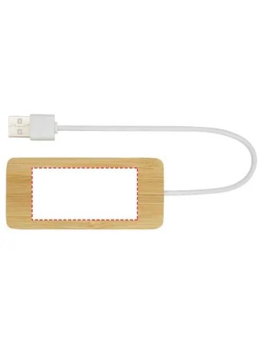 Hub USB de bambú Personalizado 6124306
