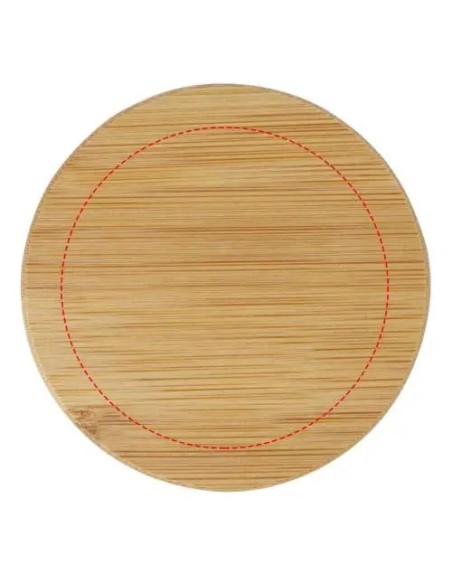 Tetera con filtro y tapa de bambú Personalizada 6113395