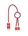 Cable 5 en 1 de aluminio y plástico reciclado de 30 cm para sincronización de datos y carga rápida de 27 W Personalizado 6124424 - Imagen 17