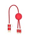 Cable 5 en 1 de aluminio y plástico reciclado de 30 cm para sincronización de datos y carga rápida de 27 W Personalizado 6124424 - Imagen 18