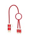 Cable 5 en 1 de aluminio y plástico reciclado de 30 cm para sincronización de datos y carga rápida de 27 W Personalizado 6124424 - Imagen 20