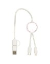 Cable 5 en 1 de plástico reciclado de 30 cm para sincronización de datos y carga rápida de 27 W Personalizado 6124427 - Imagen 12