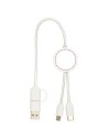 Cable 5 en 1 de plástico reciclado de 30 cm para sincronización de datos y carga rápida de 27 W Personalizado 6124427 - Imagen 19