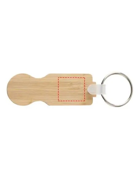 Llavero Moneda para Carrito de Bambú | Goodie