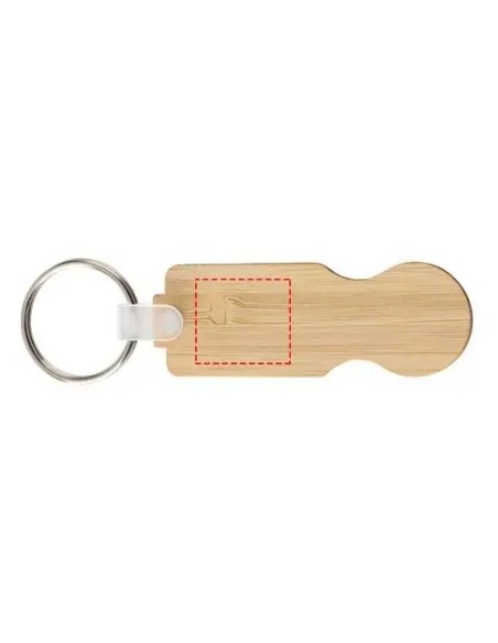 Llavero Moneda para Carrito de Bambú | Goodie
