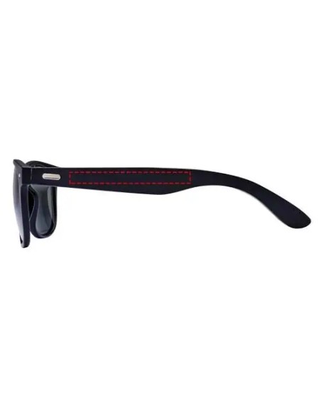 Gafas de sol de bambú con revestimiento en negro Personalizada 6127054