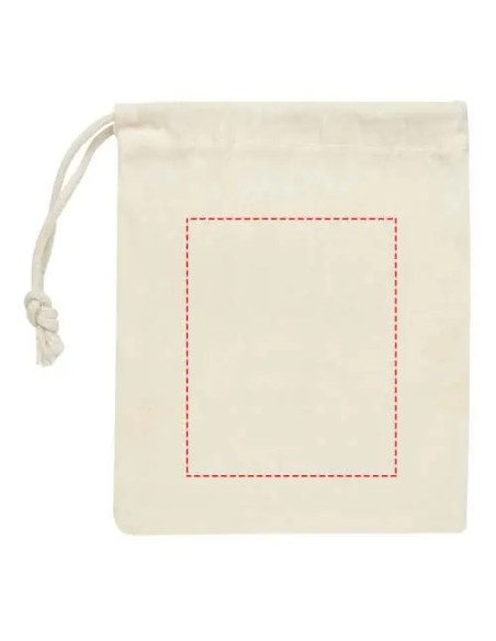 Juego de tres en raya de madera personalizado, bolsa de algodón con zona de impresión marcada, otro tamaño