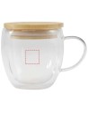 Taza de vidrio de 250 ml con tapa de bambú Personalizada 6113419 - Imagen 7