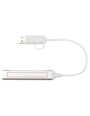Hub USB-A y Tipo-C 4 Puertos Aluminio | Goodie