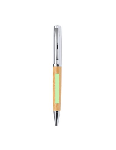 Set de Bolígrafo y Tarjetero de Bambú Personalizado | Goodie