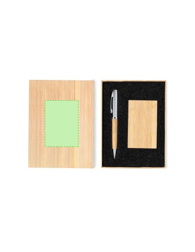 Set de Bolígrafo y Tarjetero de Bambú Personalizado | Goodie
