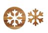 Juego de 2 Salvamanteles de Madera de Acacia Personalizado 7CX1538 - Imagen 5
