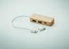 Hub USB de 3 Puertos con Estuche de Bambú Personalizado 7MO2143 - Imagen 5