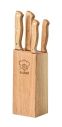 Juego de 5 Cuchillos de Cocina con Soporte de Madera Personalizado 7MO6308 - Imagen 12