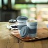 Taza de Cerámica con Tapa y Franja de Silicona 7MO7683 - Imagen 1